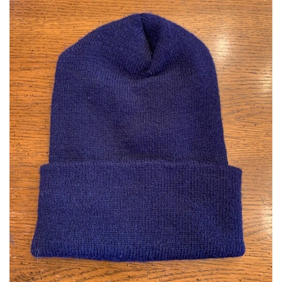 Coors Knit Beanie Navy One Size Beer Party Tailgate Embroidered Logo Spellout - Picture 3 of 5